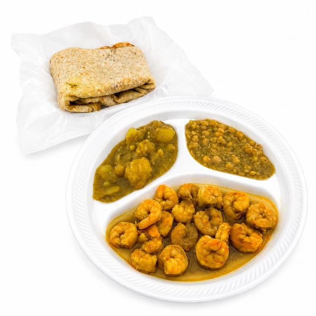 Shrimp Roti.